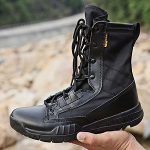 Nouvelles Bottes de Combat pour Hommes Marron Respirantes Légères avec Soutien de la Voûte Plantaire et Tige Oxford – Idéales Hiver comme Été - Product Image 5