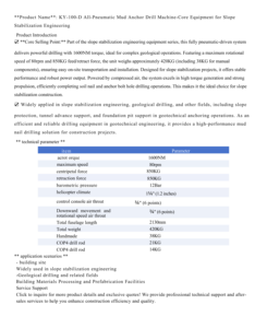 Taladro Neumático para Clavado, Máquina Perforadora, Taladro de Minería para Proyectos de Estabilización de Taludes - Product Image 3