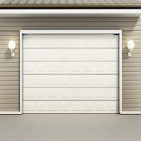 Porte de garage à enroulement en alliage d'aluminium moderne, anti-effraction, ouverture latérale électrique, directement de l'usine, pour villa