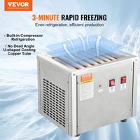 Vriesmachine voor ijs met ijssiroop, van roestvrij staal, voor commercieel gebruik, met hoge productiviteit en nieuwe technologie.