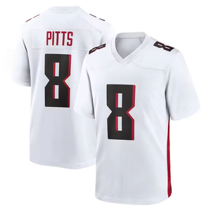 Vente en gros de maillots de football américain brodés <span class=keywords><strong>Atlanta</strong></span> noirs # 9 Michael Penix Jr. # Uniforme de football 18 Kirk Cousins - Product Image 4