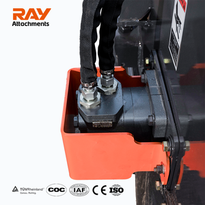 Ray konstruksi bekerja roda kompak depan pemuat jalan lantai sapu penyapu salju Bucket lampiran inti mesin Motor PLC - Product Image 4