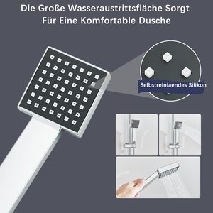 Ensemble de pommeau de douche Simple chromé tête de pulvérisation support de hauteur réglable ensemble de douche de vanne <span class=keywords><strong>d</strong></span>'<span class=keywords><strong>angle</strong></span> de fixation de forage - Product Image 3