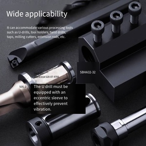 CNC Lathe phụ trợ công cụ chủ pxdk U khoan công cụ chủ làm bằng thép bền - Product Image 4