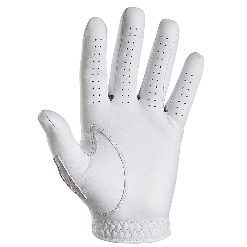 Оптовая продажа, мужские перчатки для гольфа из шкуры ягненка и микрофибры с логотипом производителя