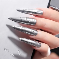 Vernis à ongles gel transparent effet goutte d'eau 15ml, sans résidu, 3D, à base de perles d'eau, UV, à retirer par trempage, pour DIY effet goutte d'eau