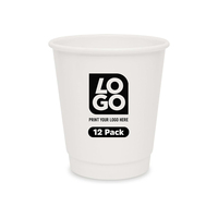 Gobelet en papier jetable simple double couche avec logo imprimé tasse à thé au lait épaissi personnalisée vente en gros gobelet en papier publicitaire pour café cola