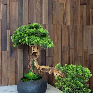 Panneaux en bois à haute brillance de panneau de brique de mosaïque de noyer noir de la décoration intérieure 100% pour la maison - Product Image 2