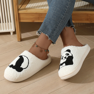 Lager verfügbar White Slipper Fluffy Bequeme Hausschuhe für den Winter Anti-Rutsch TPR Beste Dienstleistungen für den Sommer Herbst - Product Image 6