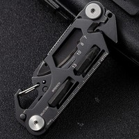 Carte à outils EDC survie en plein air clé pliante outil couteau acier inoxydable pliant tactique ciseaux Mini réparation