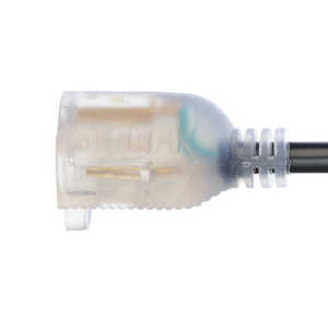 Mexique 14AWG CCA meilleur <span class=keywords><strong>prix</strong></span> cordon <span class=keywords><strong>d</strong></span>'alimentation électrique 14/3 Nema 5-15 P/R robuste 15FT <span class=keywords><strong>rallonge</strong></span> pas cher extérieur avec lumière LED - Product Image 2