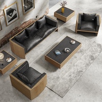 Meubles bas carré usine Offre Spéciale Style industriel tabac meubles en bois bois placage haut Table basse moderne