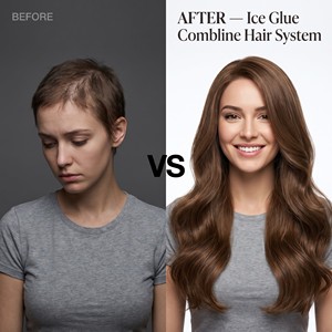 Sistema de <span class=keywords><strong>Extensiones</strong></span> de Cabello con Pegamento Frío, Kit Profesional con Aplicador de Peine 10D para Estilistas de Salón - Product Image 6