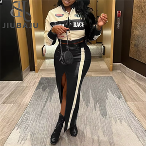 Cappotto europeo americano <span class=keywords><strong>da</strong></span> <span class=keywords><strong>donna</strong></span> giacca monopetto stampato in pelle sintetica <span class=keywords><strong>da</strong></span> motociclista - Product Image 1