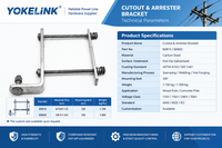 Support de montage pour coupe-circuit galvanisé ASTM A153 pour ligne électrique aérienne