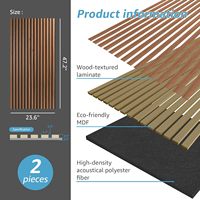 Usine AoRong bonne qualité panneaux acoustiques muraux en bois plafonniers décoration intérieure pour la maison diffuseur de son panneau mural