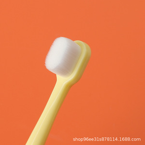 Children's Toothbrush Cartoon Bear Soft Bristle For Kids Travel Use Blue Pink Yellow - Product Image 4