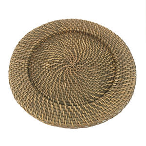 Napperons tissés Napperons en rotin tissé naturel Napperons de chargeur Boho antidérapants résistants à la chaleur - Product Image 4