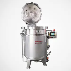 Factory Sale 1500L Steam Heating Bone Soup Full-auto Cooking Kettle Pressure Cooker Machine With PLC Control System