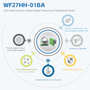Sensores de presión MEMS de 1bar WF27HH, sensor de presión de alta resolución con SPI/I2C para dispositivos médicos portátiles y medida de líquidos - Product Image 3