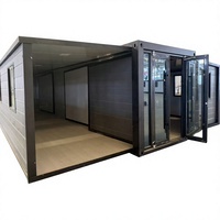 Conteneur de stockage portable et extensible, cabine pliable sur mesure pour entrepôt de chantier et stockage de matériaux