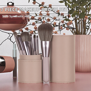 Nuevo Set de <span class=keywords><strong>Brochas</strong></span> de Maquillaje de 7 Piezas con Mango de Madera y Brocha Plana para Aplicación Facial - Kit de Belleza para Mujer - Product Image 2