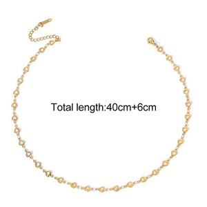 Collier en forme de cœur en or réglable pour un usage quotidien - Product Image 3