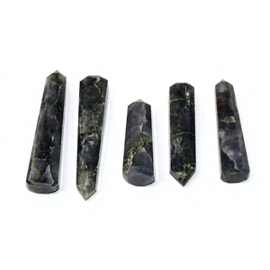 Nouveautés : Obélisque en Agate Verte Naturelle, Écologique, Long, Sculpté et Gravé, pour la Guérison et le Feng Shui, Décoration d'Intérieur - Product Image 1