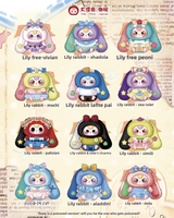 Vente en gros : Nouvelle série V4 de boîtes mystères en peluche tendance Baby Three Lily Rabbit Town avec poupée pendentif