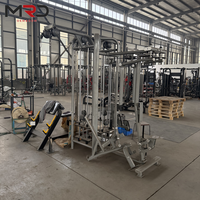 Máquina Multifuncional de Entrenamiento de Fuerza, Sistema de Gimnasio Multi-Estación de Cuatro Puestos, Equipo de Fitness Multifuncional Comercial