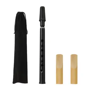 <span class=keywords><strong>Sax</strong></span> <span class=keywords><strong>tascabile</strong></span> nero Mini sassofono portatile piccolo sassofono con borsa per il trasporto strumento a fiato - Product Image 1