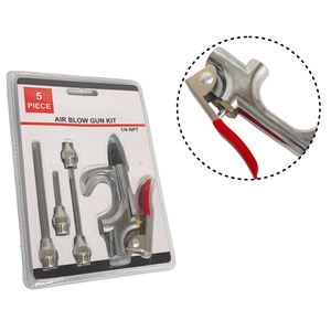 Kit de 5 Pistolas de Aire de Grado Industrial, Soplador de Polvo para Compresor de Aire con Aguja de Inflado y Boquilla de Pulverización, Herramienta de Limpieza de Alta Durabilidad - Product Image 3