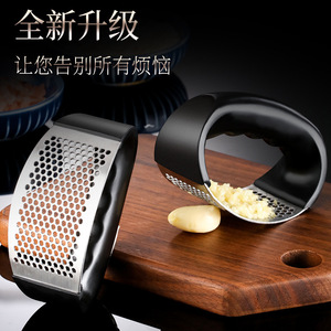 Garlic Press Stainless Steel Manual Kitchen Tool For Garlic Mincing And Crushing Food Grade Hand Wash Only - Product Image 4