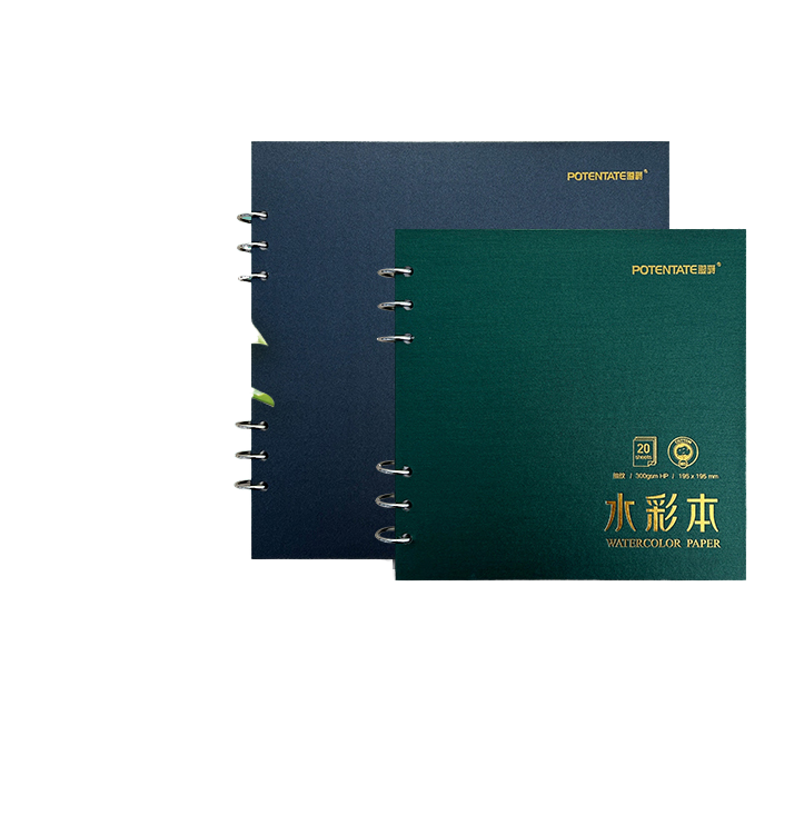 Potentate спиральные рассыпные листья Горячая пресса книга Акварель живопись бумага