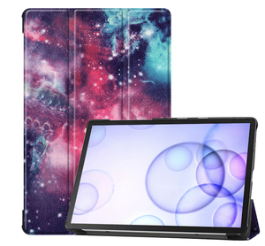 Custodia in pelle PU Smart Flip Tri-fold per Samsung Galaxy Tab <span class=keywords><strong>S6</strong></span> 10.5 T860/T865 <span class=keywords><strong>cover</strong></span> <span class=keywords><strong>cover</strong></span> Painting Unique Shell - Product Image 1