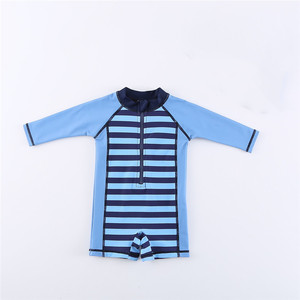 <span class=keywords><strong>Maillot</strong></span> <span class=keywords><strong>de</strong></span> <span class=keywords><strong>bain</strong></span> une pièce pour bébé garçon Sweegentle Summer Beach avec fermeture éclair sur le devant, séchage rapide, spandex/nylon, manches longues, avec chapeau - Product Image 4