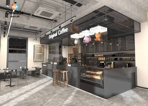 Muebles de mostrador para cafetería comercial, MDF, vidrio templado, metal, diseño ecológico de alta resistencia, tamaño/color/logotipo personalizables - Product Image 2