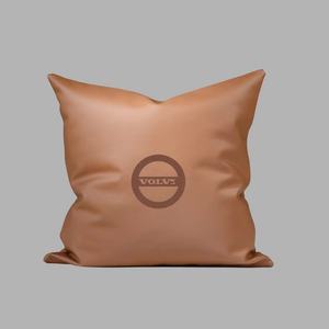 Funda de cojín cuadrada de cuero de Nappa de lujo Logotipo impreso personalizado - Product Image 2