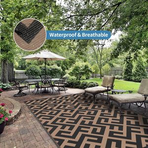 Các Nhà Sản Xuất Bán Buôn Bảo Vệ Môi Trường Nhựa Hai Mặt Bện Chống Ẩm Bãi Biển Không Thấm Nước Chăn Ngoài Trời Thảm - Product Image 3