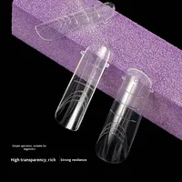 Nouveau moule à ongles d'extension 140 pièces en boîte avec échelle extension en plastique de photothérapie rapide sans bac à papier