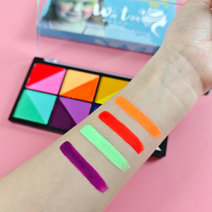 <span class=keywords><strong>Kit</strong></span> de peinture pour le visage pour enfants, à base de plantes naturelles et sans danger, avec palette de peinture, <span class=keywords><strong>maquillage</strong></span> pour le visage et le corps soluble dans l'eau, pour anniversaire, carnaval, cosplay - Product Image 3