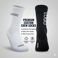 Chaussettes de sport unisexes en coton de haute qualité, avec logo sur la cheville, compression et grip personnalisés