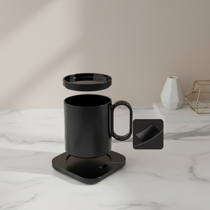 Taza Calentadora de Leche para Café, de Cerámica, con Carga Inalámbrica Inteligente y Control de Temperatura, con Carga para Teléfono Móvil - Product Image 1