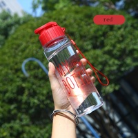 Produits tendance bon marché 500ml bouteille promotionnelle PET logo personnalisé et couleur bouteille d'eau sport de plein air tomates en plastique