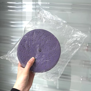 Disque de ponçage en céramique de 5 pouces, multi-trous, avec fixation Velcro, pour la réparation automobile et la retouche automobile - Product Image 3