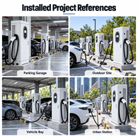 Station de recharge rapide DC pour véhicules électriques commerciaux 60-240kW Double connecteur CCS1 CCS2 OCPP RFID WiFi 4G Station de recharge pour VE IP54 IK10 CE CB