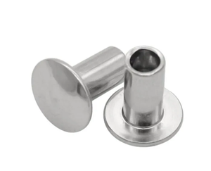 Remaches Semitubulares de Cabeza Plana para Forro de Freno de Aluminio M3-M10 DIN 7338 B, Categoría de Producto: Remaches - Product Image 3