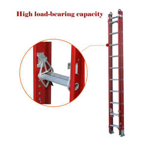 FRP GRP Điện Cách Điện Hai Mặt Đa Năng Sợi Thủy Tinh Thang Có Thể Gập Lại Sợi Thủy Tinh Thang Thang Mở Rộng Thang - Product Image 4