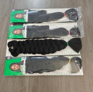 Extensions <span class=keywords><strong>de</strong></span> cheveux synthétiques tressées jumbo Yaki Texture 82 pouces 165g pour femmes, vente en gros à prix abordable, ultra-tressées - Product Image 3