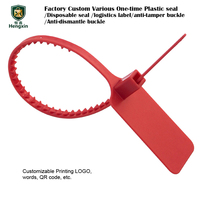 Étiquettes de produits personnalisées, boucles anti-contrefaçon jetables, boucles antivol pour vêtements, scellés en plastique, boucles anti-effraction